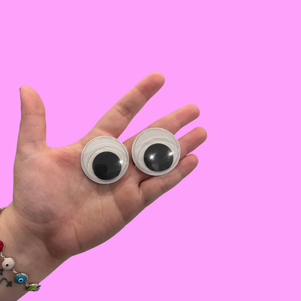 Upcycled Googly Eye Hair Clip Set