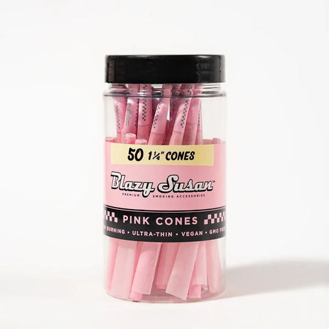 Pink Pre Rolled Cones 1-1/4" – 50 Count