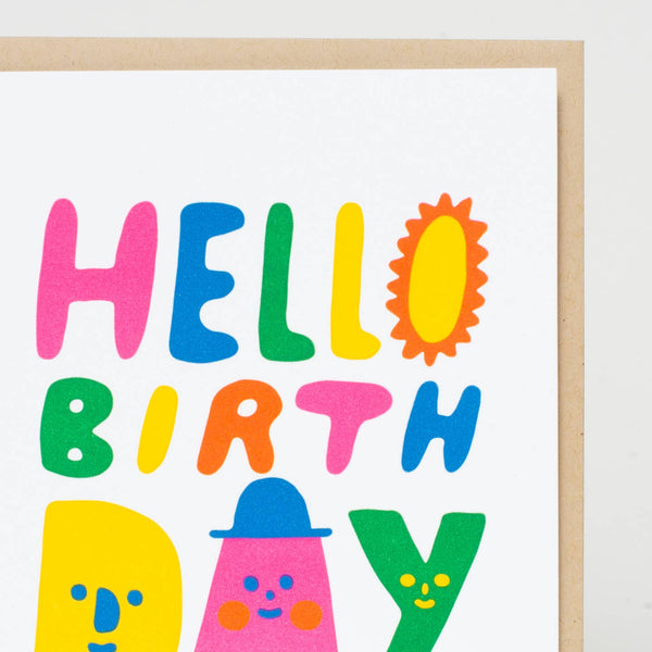 Hello Birthday Greeting Card