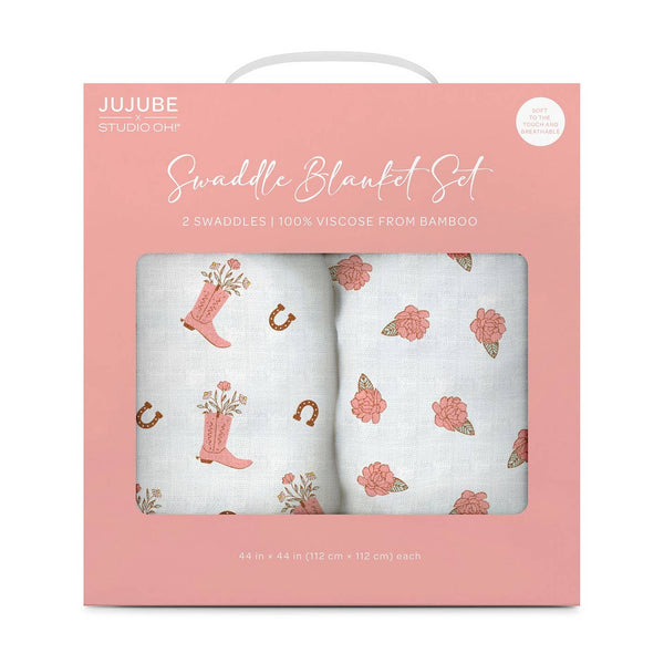 Swaddle Blanket Set - Bloomin' Boot