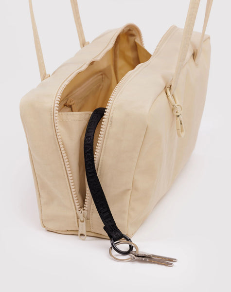 Nylon Bowler Bag - Custard