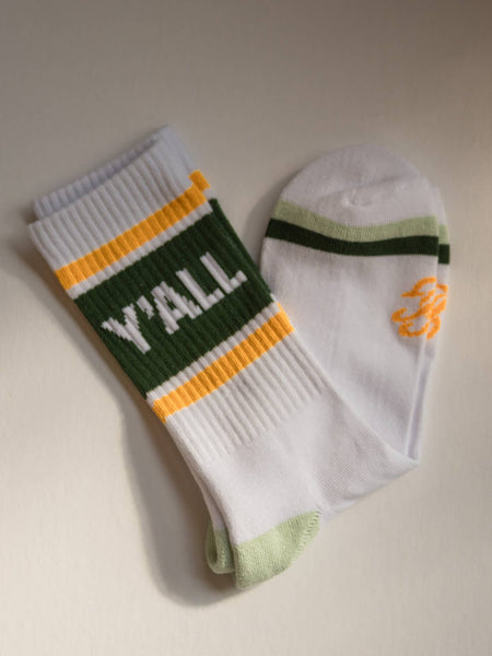 Y'all Ribbed Crew Socks