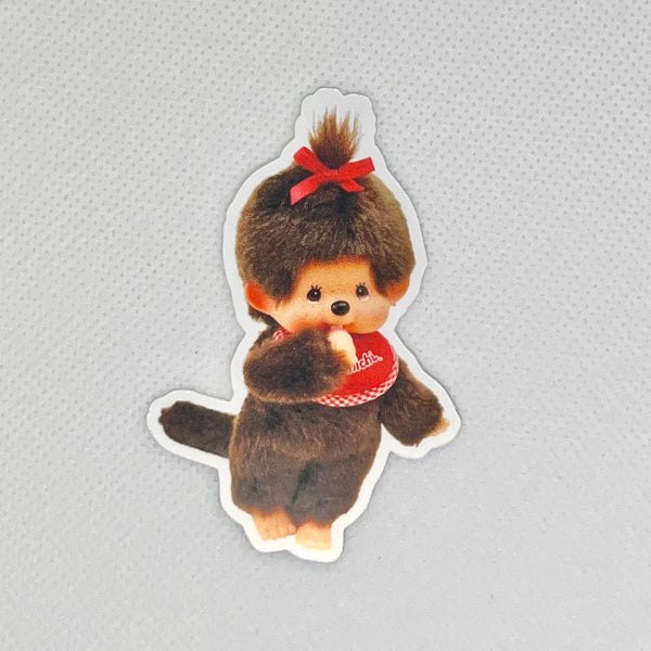 Monchhichi Doll Kiss-Cut Waterproof Sticker