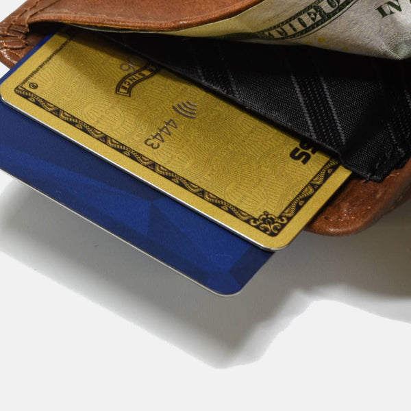 Mini Bill-Fold - Black Leather