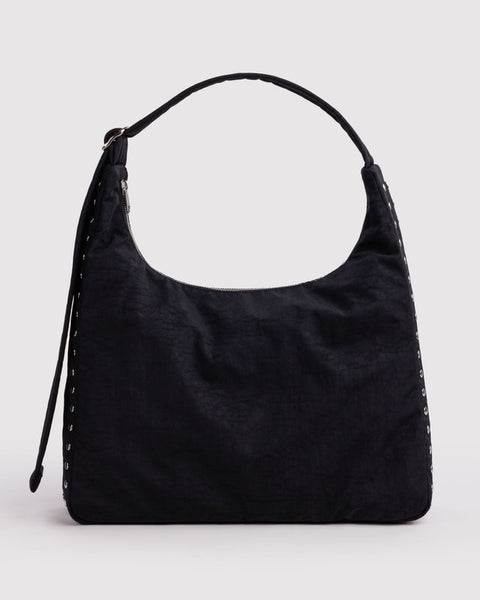 Nylon Shoulder Bag - Studs