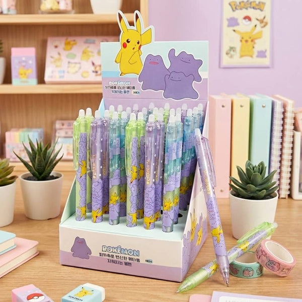 Pokémon Erasable Gel Pen - Ditto & Pikachu