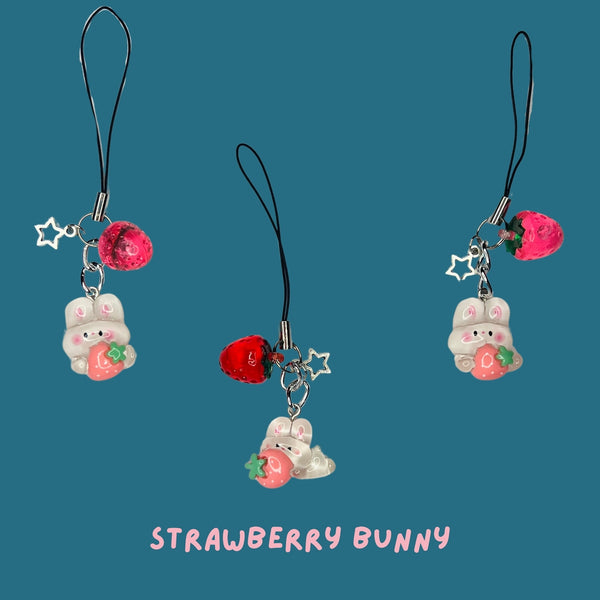 Animals & Phone - Strawberry Tech Charm