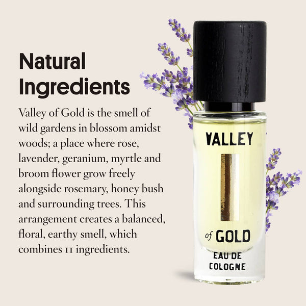 Valley of Gold Eau De Cologne | Unisex Aromatic Blend 10ml