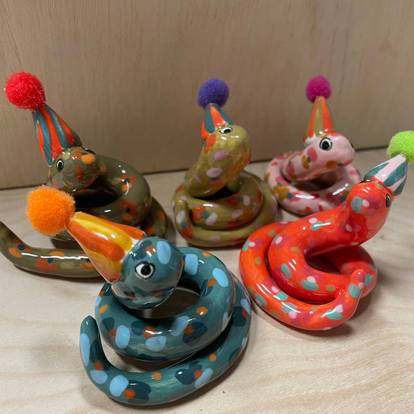 Itty Bitty Party Snake Figurines