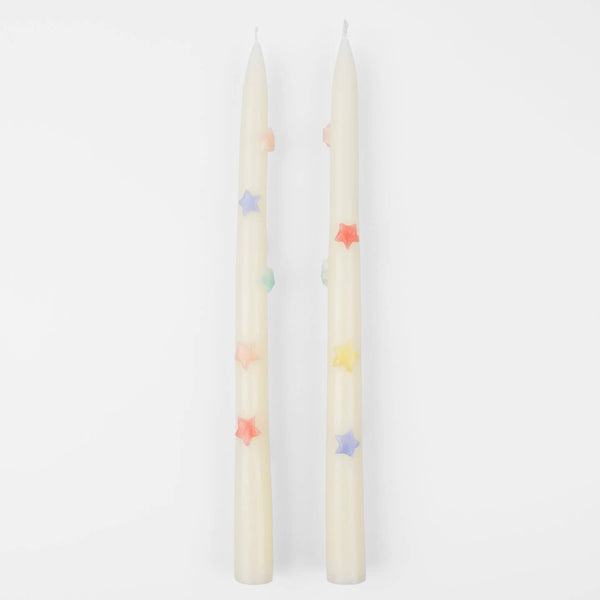 Mixed Star Taper Candles