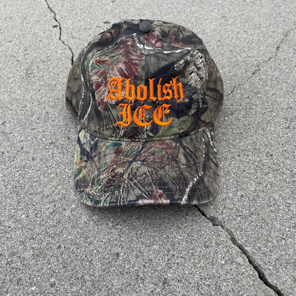 Camo Abolish Ice Dad Hat