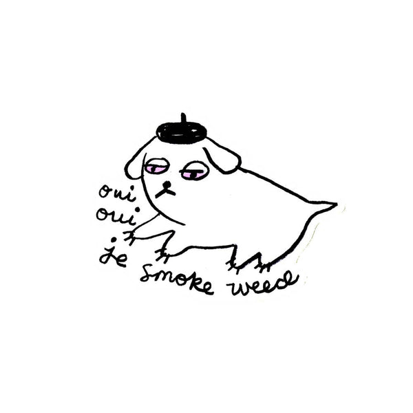 Oui'd Dog Sticker