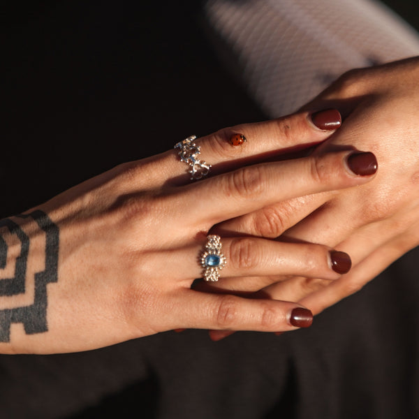 Mirage of Wands Ring in Sterling Silver