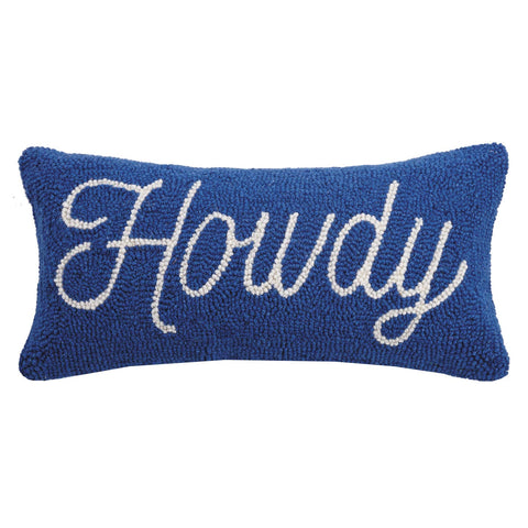 Howdy Hook Pillow - Blue