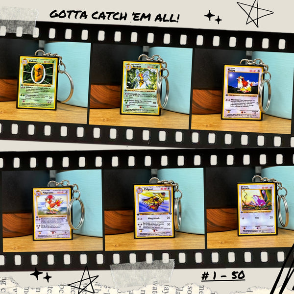 Pokemon Card Keychains
