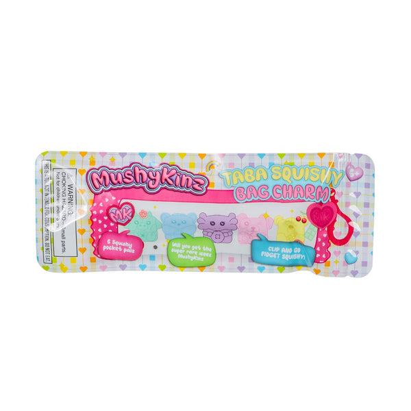 Mushykinz Squishy Pocket Palz 5-Pack Keychain