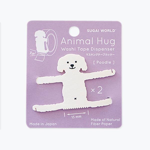 Hug Washi Tape Dispenser - Poodle
