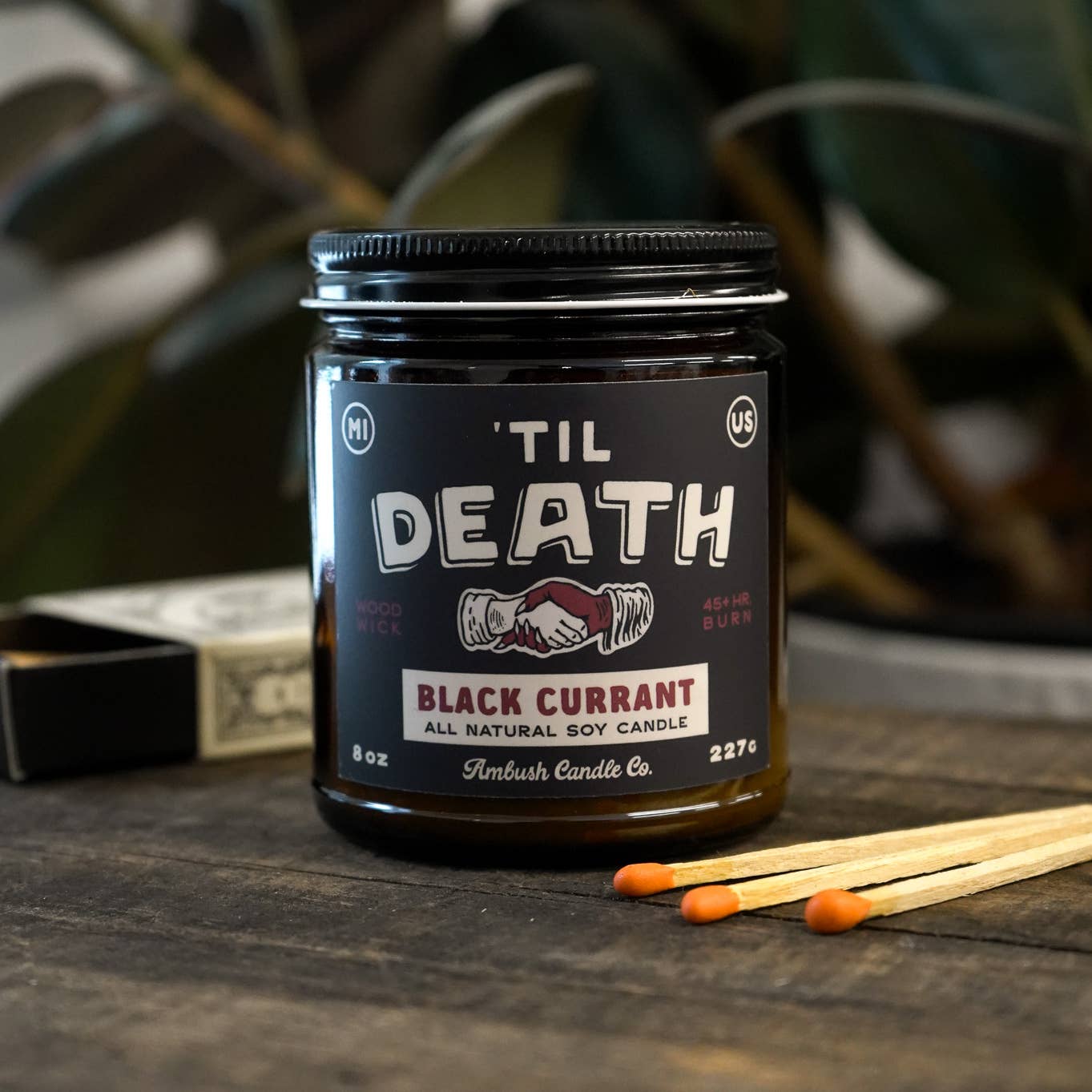 'Til Death - Black Currant 8oz Soy Candle