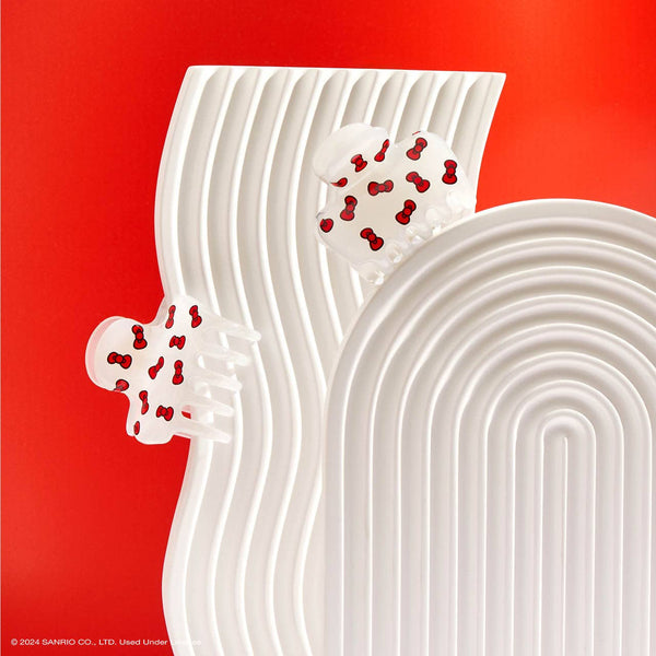 Hello Kitty X Kitsch Recycled Puffy Claw - Kitty Bows