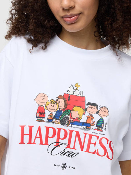 Peanuts Happiness Crew Oversized Tee