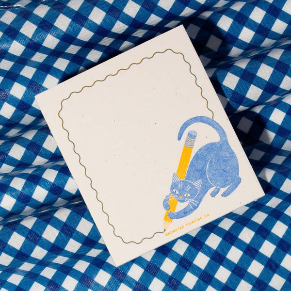 Pencil Cat Mini Notepad