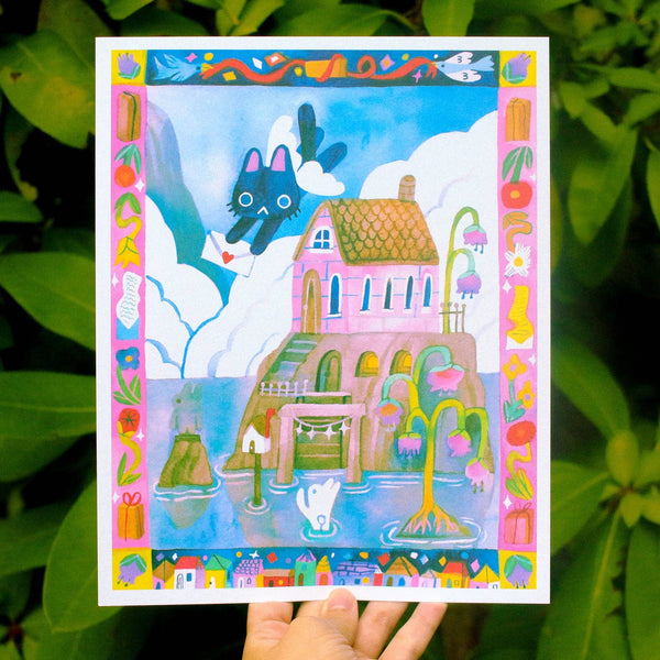 'Delivering the Morning Mail' Art Print