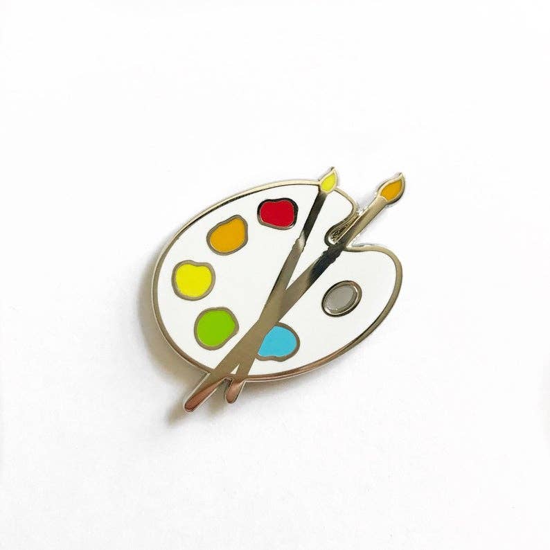 Paint Palette Enamel Pin