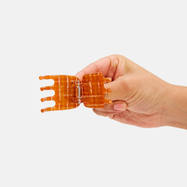 Midi Ursa Claw - Caramel Plaid