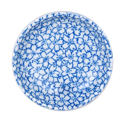 Seigaiha Cherry Blossom Porcelain Sauce Dish