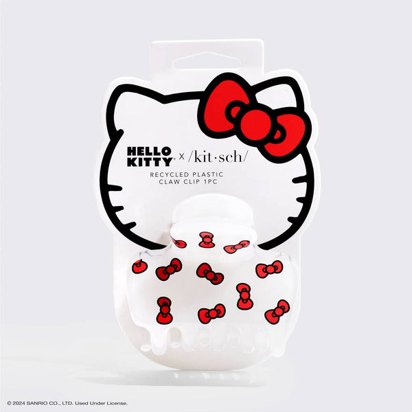 Hello Kitty X Kitsch Recycled Puffy Claw - Kitty Bows