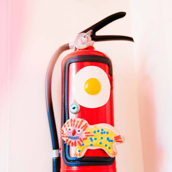 Weird Lion Cookie Magnet