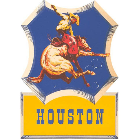 Bucking Bronco Houston Art Print