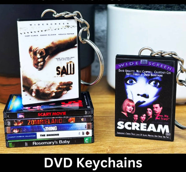 Horror Movie DVD Keychains