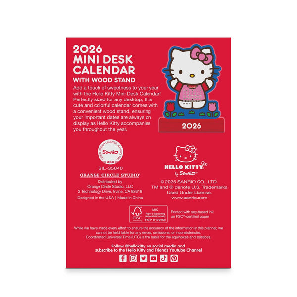 Hello Kitty Mini Desk Calendar