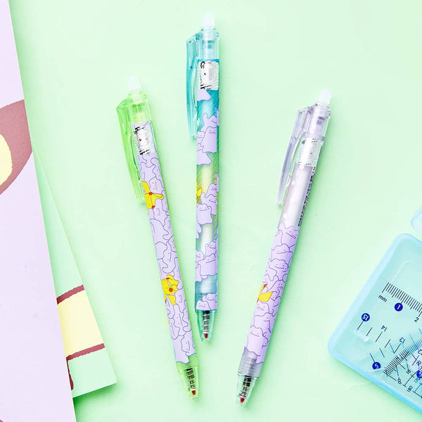 Pokémon Erasable Gel Pen - Ditto & Pikachu