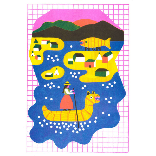 Nowhere in Peru Risograph Print