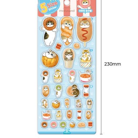 Mofusand Jelly Coating Stickers