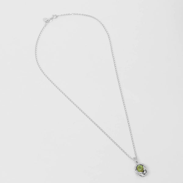 Edith Necklace in Peridot and Sterling Silver
