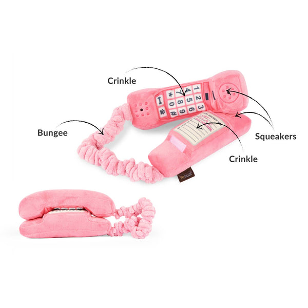 Paw Talk Corded Telephone Dog Toy
