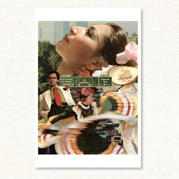 Collage Postcard Set