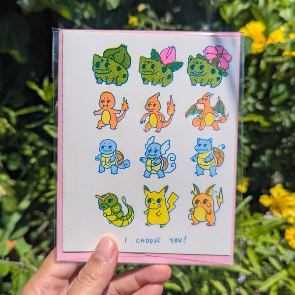 I Choose You! Pokemon Greeting Card