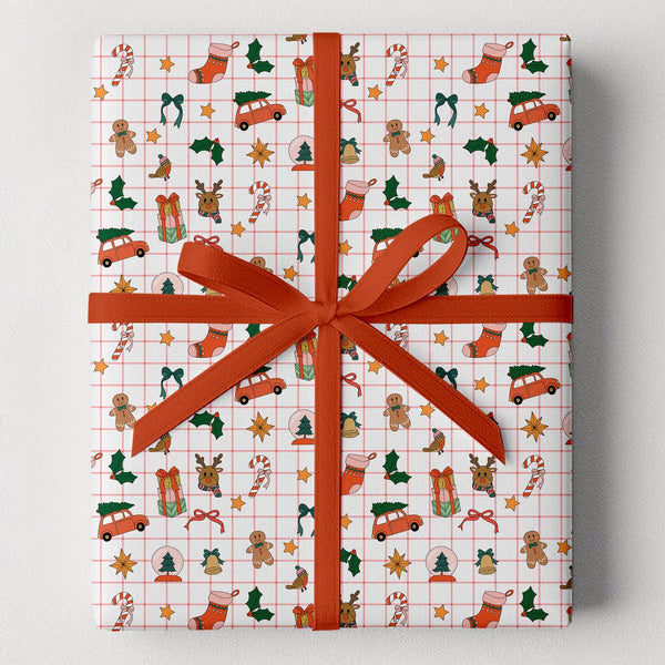 Christmas Icons Gift Wrap Rolls