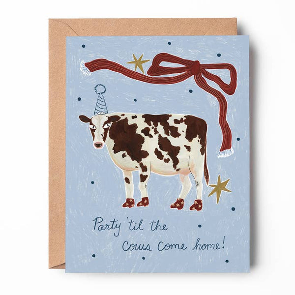 Cow Party Card