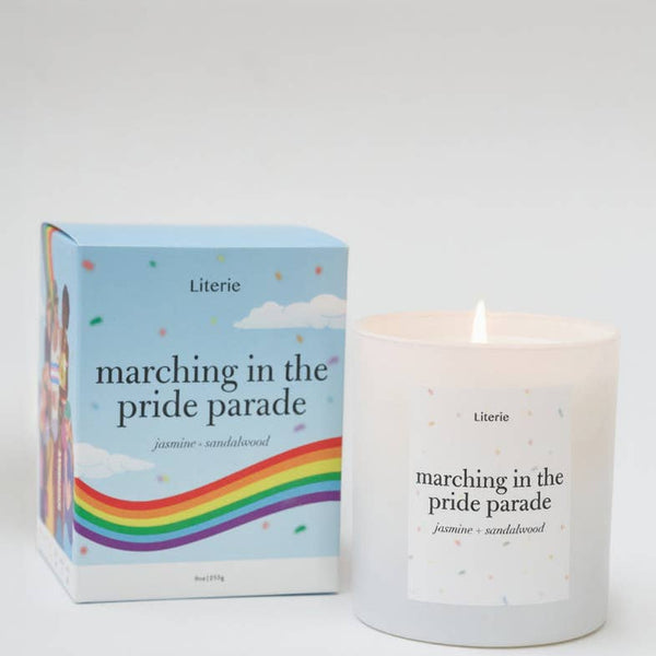 Marching in the Pride Parade