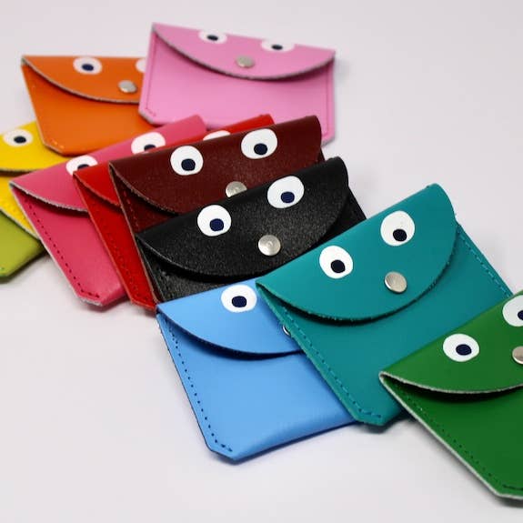 Googly Eye Mini Coin Purse - Cornflower