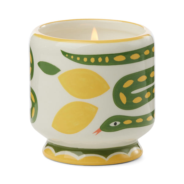 Snake Ceramic Candle - Wild Lemongrass