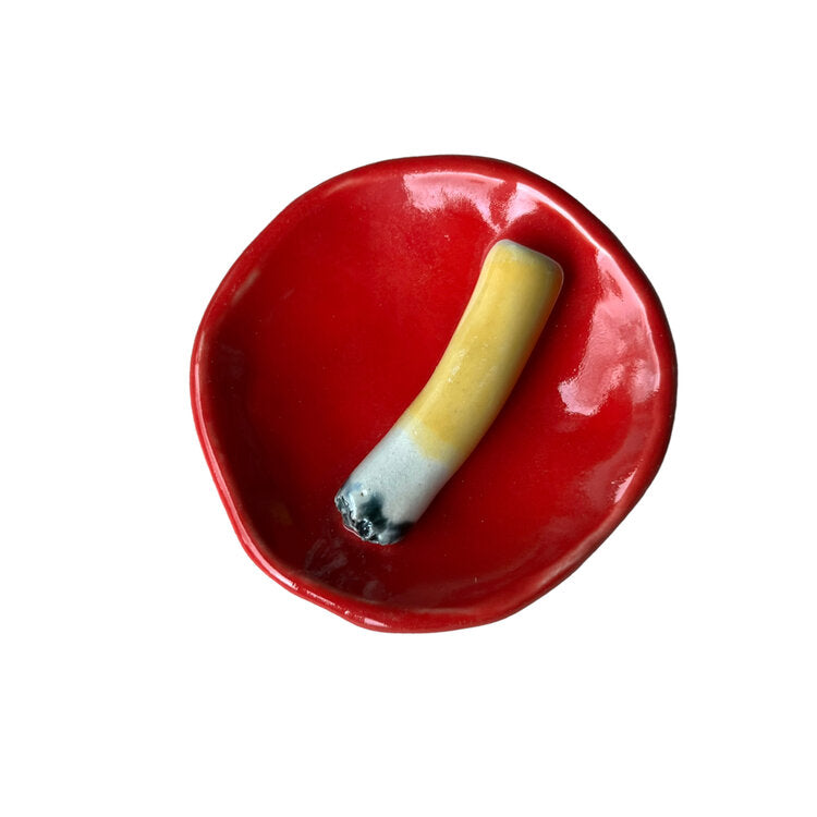 Single Cigarette Ashtray - Red