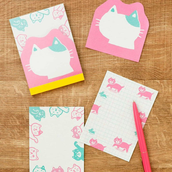Retro Memo Pad - Cat