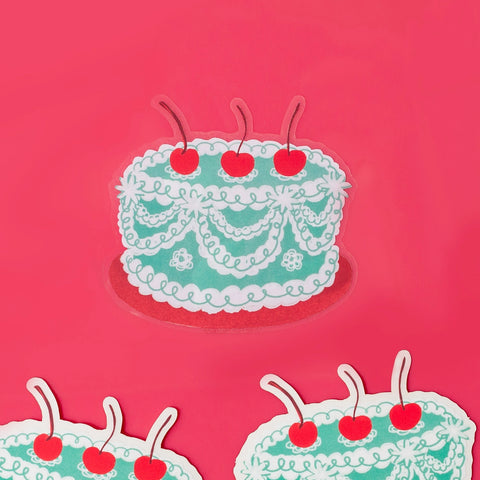 Cake Clear Sticker