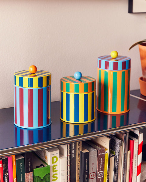 Stripe Canister - Medium